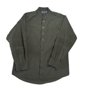 Vintage 90s Wrangler Shirt Mens L Embroidered Details Faded Black Long Sleeve